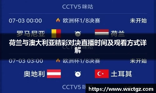 荷兰与澳大利亚精彩对决直播时间及观看方式详解